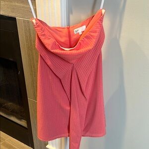 Zara Coral Pink Draped Dress